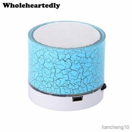 Portable Speakers Bluetooth Speaker Mini Wireless Loudspeaker Crack LED Card Subwoofer Bluetooth Speakers Stereo Audio Music Player R230725