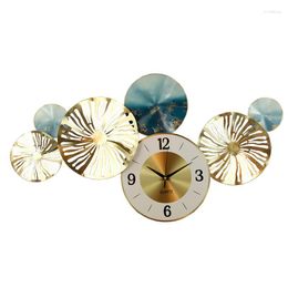 Wall Clocks Decor 3D Vintage Clock Decorative Metal Luxury Big Modern Design Home Decoration Living Room Horloge