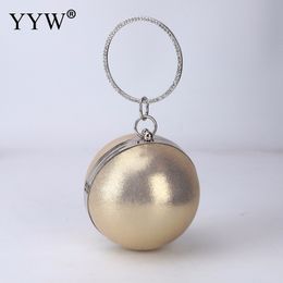 Evening Bags YYW Party Clutch Women Shoulder Circle Fashion Mini Ball Handbags Luxury Chain Crossbody Bag Wedding Purse Sac 230725