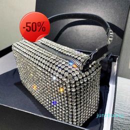 Designer- Luxury Bag Women Diamond Hobo-bag Handbag Tote Shoulder Cross Body Shiny Rhinestone Bag Purse Ladies Clutch