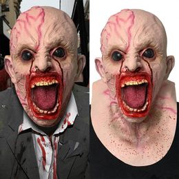 Halloween Horror Mask Premium Latex Scary Horrible Masks Funny Party Cosplay Prop Full Face Cover Prank Joke