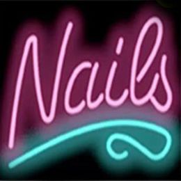 Nails Spa Rope glass tube Neon Light Sign Home Beer Bar Pub Recreation Room Game Lights Windows Glass Wall Signs 17 14 inches223Q