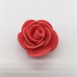 Decorative Flowers Durable Artificial Flower Realistic Looking Foam Long Lasting Simulated Rose Head For Living Room