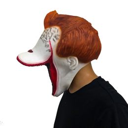 Halloween Horror Clown Mask Masquerade Halloween Party Latex Full Face Mask Escape Dress Up Party Mask Adult Cosplay Props