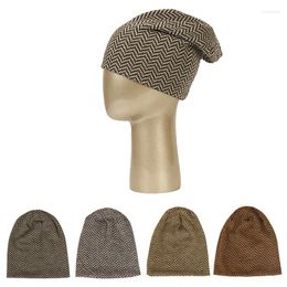 Berets 2023 Fashion Knitted Pattern Beanie Hat For Women Autumn Winter Warm Beanies Skullies Hats Female Baggy Casual Bonnets