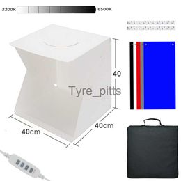 Flash Diffusers Folding Lightbox Photography 40*40 Photo Studio Softbox Panel LED Light Soft Box Photo Background Kit Light Box for DSLR Camera x0724 x0724