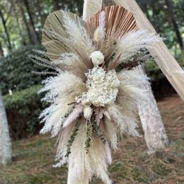 Dried Flowers Natural Dried Flowers Arch Flower Grass Wedding Arch Arrangement Bridal Bouquet Wedding Arch Decor Backdrop Decor R230725