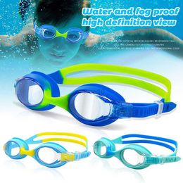 Goggles Kids Swim Goggles Soft Sile No Leaking Clear Vision Pool Goggles for Kids Trainers Swimming Lessons HKD230725