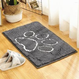 Bath Mats Bathroom Cartoon Carpet Soft Shower Microfiber Chenille Anti-skip Sop Rug Decoration For Home Living Kitchen Room