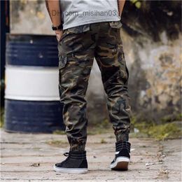 Men's Pants Fashion Mens Camouflage Jogging Pants Zipper Overalls Beam Foot Trousers Irregular Pants Hip Hop Mens Designer Pants Z230726