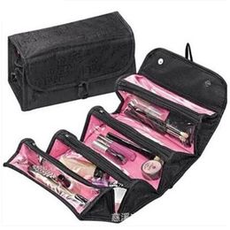 Make Up Cosmetic Bag Case Women Makeup Bag Hanging Toiletries Travel Kit Jewellery Organiser Fold Cosmetic Case professional