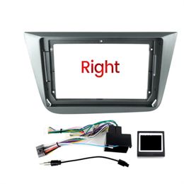Soporte de reproductor de multimedia para coche, marco de montaje de Radio con cable canbus 2Din para