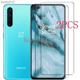 For OnePlus Nord Tempered Glass Protective ON AC2001 AC2003 Screen Protector Phone Cover Film L230619