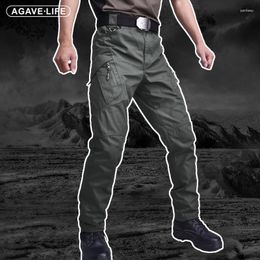 Men's Pants Army Trousers Male Waterproof Wear Resistant Casual Cargo Jogger 5XL Military Tactical Men Multi-Pockets Combat Pant