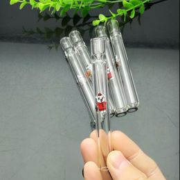 Glass Pipes Smoking blown hookah Manufacture Hand-blown bongs Hot selling cartoon pig glass suction nozzle