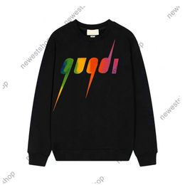 23ss Mens Hoodies Designers Sweatshirts luxury Men Womens Gradient color letter print hoodie Man Street long Sleeve luxurys Loose Sweatshirt XXL