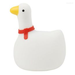 Night Lights Light For Kids Geese Shape Bedside Lamp Decorative Rechargeable With Dimmable And Timing Function Bedroom