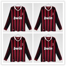 Retro shirts SOCCER JERSEYS 95 96 97 Gullit 02 03 12 14 15 Maldini Van Basten football KAKA Inzaghi 06 07 PIRLO SHEVCHENKO BAGGIO Ac MIlans JERSEY