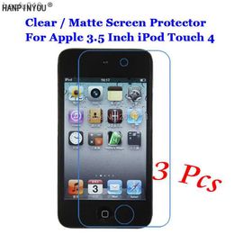 3 Pcs/Lot For Apple iPod Touch 4 4th Gen 3.5" HD Clear / Anti-Glare Matte Front Screen Protector Touch Film Protection Skin L230619