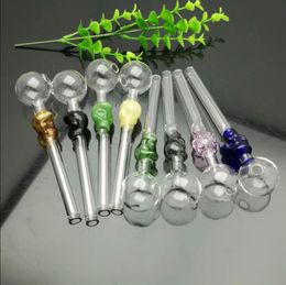 Glass Pipes Smoking blown hookah Manufacture Hand-blown bongs Spot Coloured Skeleton Glass Direct Boiling Pot