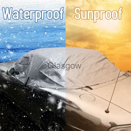 Car Sunshade Car Cover Soft Top Roof Protector Half Outdoor Protection Cover Dust Rain Snow Protective Fit for Mazda MX5 MK1 MK2 MK25 x0725