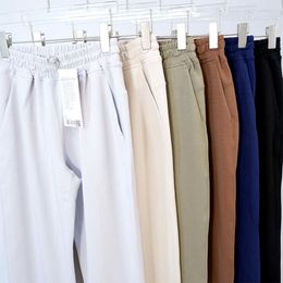 LULU Pant Pantaloni da Donna Softstreme a Vita Alta a Gamba Larga Pantaloni Sportivi da Yoga Comodi e Larghi Casuali con Tasche Pantaloni Sportivi da Donna per Lounge Atletici