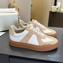 Designer flat-bottomed sports training luxury men's and women's white shoes fashion women's casual shoes