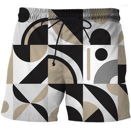 Men's Shorts 2023 Men Summer Geometry 3D Print Plunge Swim Casual Holiday Swimming Beach Mens Clothing Board