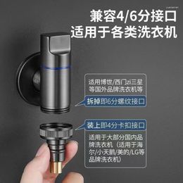 Bathroom Sink Faucets Full Copper Washing Machine Special Faucet Ultra Short Nozzle Joint 46 Points Universal Anti Falling Household