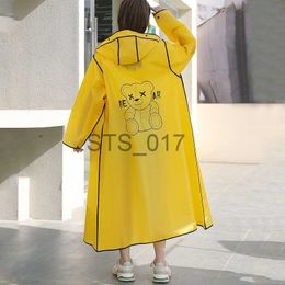 Raincoats Raincoat Women Men Cute Impermeable Thickened Waterproof Raincoat Tourism Outdoor Hiking Rain Poncho Raincoat Hooded Rain Coat x0724