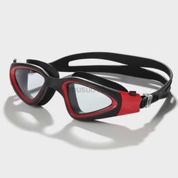 Goggles Swimming Goggles Men Women Large Frame Glasses Waterproof Anti Fog High-definition Water Sports Adjustable Sile Pool Eyewear HKD230725