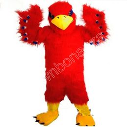 High Quality Red Eagle Bird Mascot Costume Cartoon Set Birthday Party Role-Playing Adult Size Carnival Christmas Gift