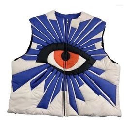 Men's Jackets Eye Of Truth Vest Men And Women Padded Sleeveless Waistcoat Loose Cotton Coat Top