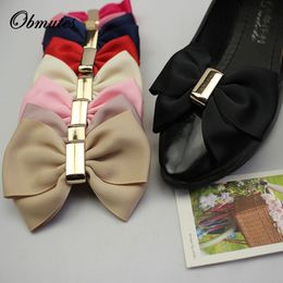 Shoe Parts Accessories 1 Pair Shoes Accessories Fashion Ribbon Bow Boots High Heel Shoe Clips Pair Decoration 230724