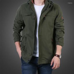 Hunting Jackets Men Outdoor Autumn Winter Warm Zipper Jacket Waterproof Windproof Thermal Hooded Climbing Hiking Sports Overcoat