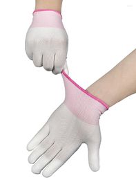 Disposable Gloves Coated Finger Nylon With Flexible Rubber Fine Work Tightly Knitted Elastic Line Breathable