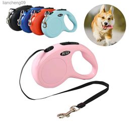 3m Dog Leash for Small Medium Dogs Cats Retractable Durable Pet Puppy Roulette Collar Rope French Bulldog Chihuahua Supplies 5m L230620