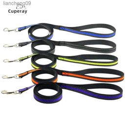 Nylon Dog Leash Night Reflective Pet Leash Three Sizes for Large Medium Small Dogs Cats for Dog Walking Training pet Supplies L230620