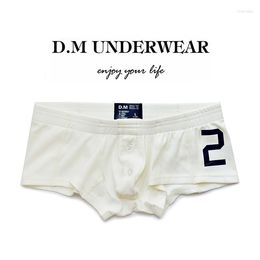 Underpants Men's Sexy Underwear Fashion Design Boyshort Boxers Comfortable Solid Colour For Men Boy Cosplay Party