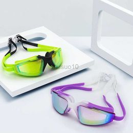 Goggles Adult Swimming Glasses Electroplating Goggles Hd Waterproof Anti-fog Anti-uv Sile Swimming Goggles Manufacturers Wholesale HKD230725