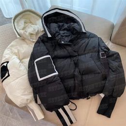 Winter Hooded Jacket Women Down Coats Embroidery Letters Parkas Jackets High Grade Keep Warm Outerwear