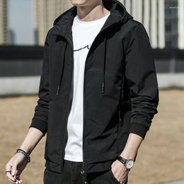 Men's Jackets Spring And Autumn Hooded Fashion Jacket Handsome Slim Fit Sports Casual Top Coat