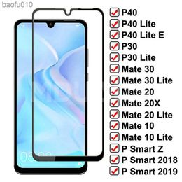 9D Tempered Glass For Huawei P40 P30 Lite P Smart Z 2019 Screen Protector Glass Huawei Mate 30 20 10 Lite 20X Protective Glass L230619