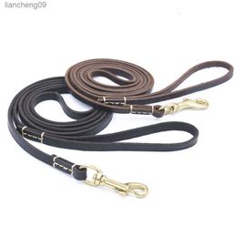 100% Genuine Leather Dog Leash Quality Handmade Durable Soft Real Leather Small Dog Leash for Puppy Pet Cat Walking Leads Rope L230620