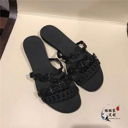 Novos chinelos de peito duplo lisos de tecido plus size moda feminina sandálias bolsas, acessórios de bagagem) (outras bolsas) bukle sapatos acessórios (sandálias comfort jelly