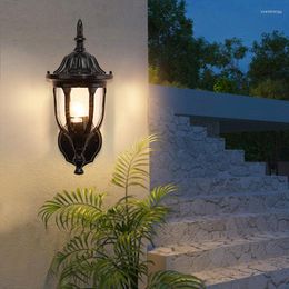 Wall Lamps Modern Courtyard Garden Outdoor Light Home Corridor Balcony Waterproof Sconce Creative Plastic Backyard External Lighting