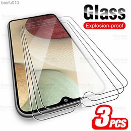 Samsun A12 Glass 3pcs Protective Glass For Samsung Galaxy A12 Screen Protector Samung A 12 12A 4G A125F 6.5" Phone Tempered Film L230619