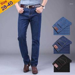 Men's Jeans Men's Jeans 2021 Autumn Men Casual Business Cotton Force Denim Trousers Slim Fit Spring Straight Pants Male Thin Men1 L230725