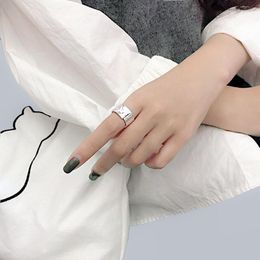 Wedding Rings Boho Charm Irregular Round Large For Women Adjustable Finger Valentine's Day Gift Jewelry 2023