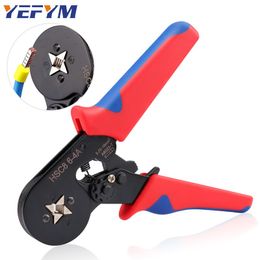 End-Sleeves Ferrule Crimping Tools HSC8 6-4A Self-Adjustable AWG23-7/0.25-10mm2 Square Ratcheting Wire Crimping Plier